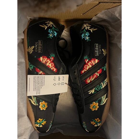 NEW ADIDAS ORIGINALS Tokyo "Floral" Embroidery" Women's Size 6.5 - Picture 6 of 7